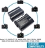 DMK Power Pack of 2 EN-EL15 Batteries and Battery Storage Protection Case Box Kit for Nikon D7500 1 V1 D500 D600 D610 D750 D800 D810 D810A D850 D7000 D7100 D7200 Digital SLR Cameras