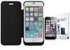 Ozone 3000mAh Power Bank Battery Flip Case with Screen Protector for Apple iPhone 6 Black