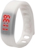 Sport Watch For Unisex LED Silicone - HZQ7241WH