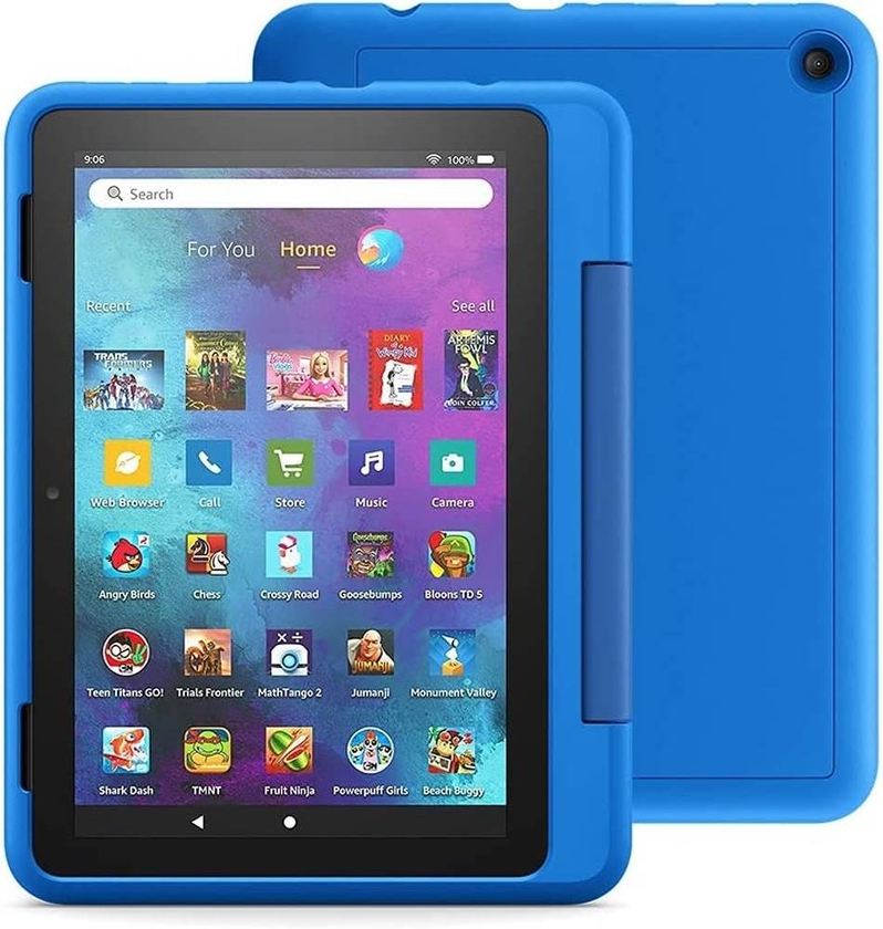 Amazon Fire HD 8 Kids Pro Tablet (2021), 8” HD 1280x800 Display, 2 GB RAM, 32GB Storage, Up to 12H Battery Life, 2 MP Dual Cameras, BT / Wi-Fi Connectivity, USB-C (2.0) Port, Blue | B08H5QX3YF