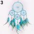 Bluelans 4 Circles Feather Tassel Dream Catcher Hanging Decoration Ornament (Lake Blue)