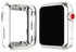 Anti-Scratch TPU Protective Flexible Bumper Case Cover For Apple Watch Series 3/2/1 Silver