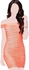 Bodycon Dress For Women Size Free Size , Orange