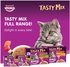 Whiskas Tasty Mix Tuna &amp; Crab Collection in Gravy Wet Cat Food 70g Pack of 4