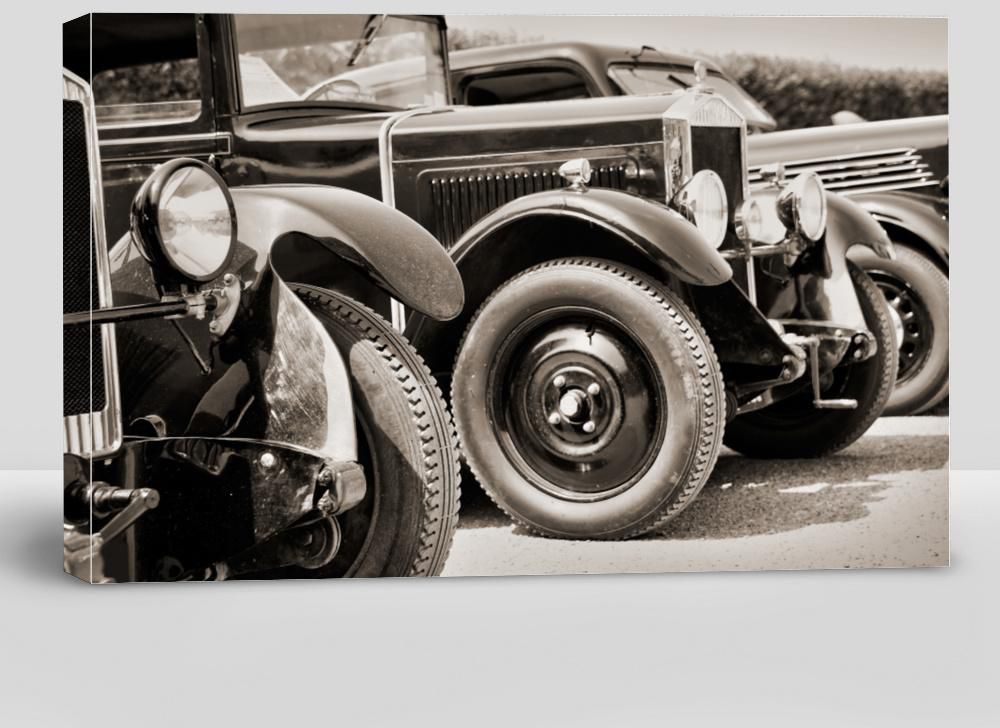 Vintage Cars, Black and White