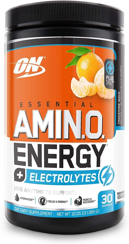 Optimum Nutrition Essential Amino Energy Plus Electrolytes Tangerine Wave, 30 Servings, 285G