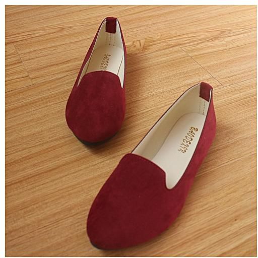 Generic Women casual flat doll shoes Maroon price from jumia in Kenya ...