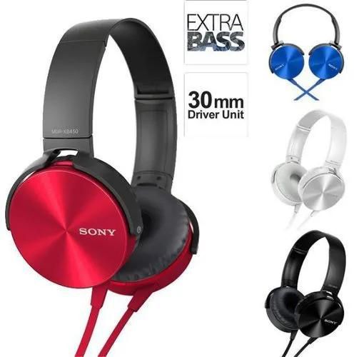 ( SPECIAL OFFER )Sony MDR-XB450 Bass Wired Headphones -red/blue/blue/white