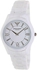 Emporio Armani Unisex White Ceramic Dial Watch