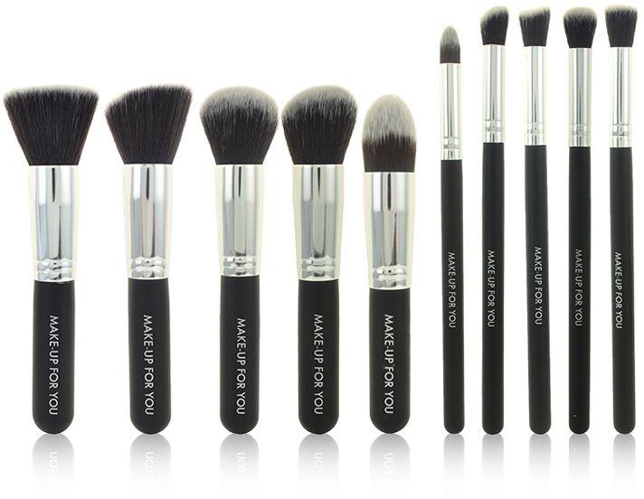 Professional Synthetic Kabuki Makeup Brush, Set of 10 Piece [FAS-MB-17-B]