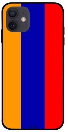 Colourblock Printed Case Cover -for Apple iPhone 12 mini Blue/Red/Yellow Blue/Red/Yellow