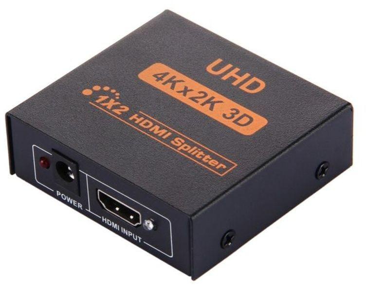 Generic - UHD 1x2 HDMI Splitter Black