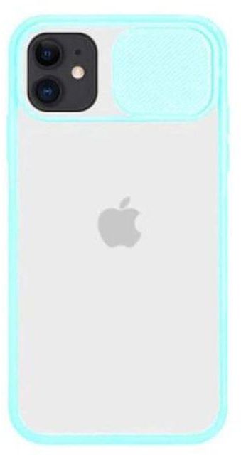 StraTG StraTG Clear and Turquoise Case with Sliding Camera Protector for iPhone 11 - Stylish and Protective Smartphone Case