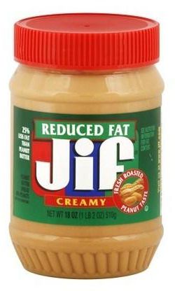 Jif Creamy Reduced Fat Peanut Butter 454g