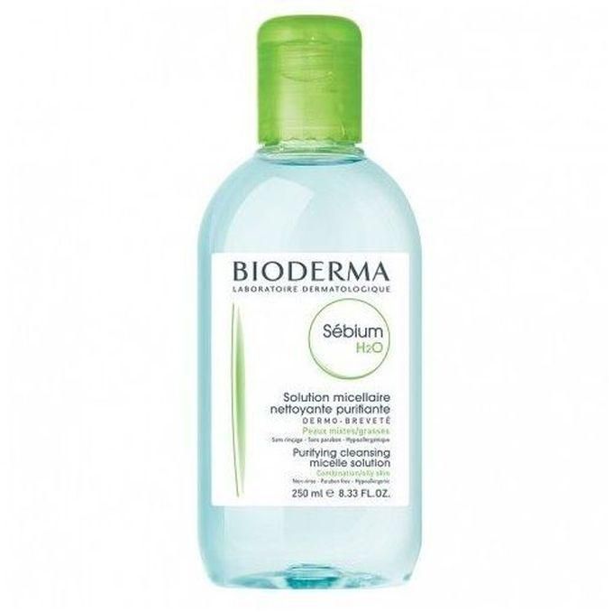Bioderma Sebium H2o Micellar Purifying Cleanser For Combination ,Oily Skin - 250ml