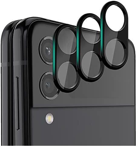 GGOOIG 3-Pack لهاتف Samsung Galaxy Z Flip3 حماية عدسة الكاميرا من الزجاج المقوى عالي الدقة ، حماية الكاميرا متوافقة مع Samsung Galaxy Z Flip3 [بدون فقاعات] [لا يوجد تأثير على التقاط الصور]