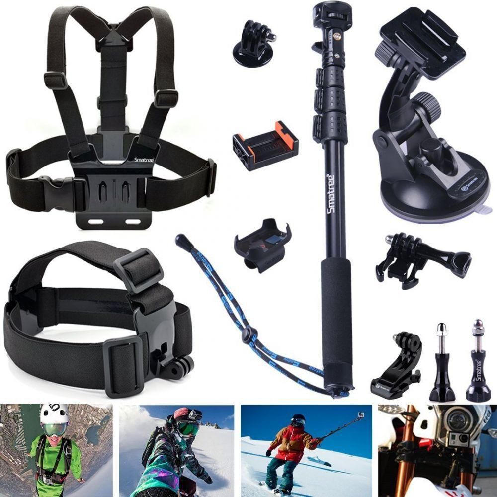 Smatree 13-in-1 Outdoor Sports Essentials Accessories Kit for GoPro HD Hero 4 and Hero 3 /3/2/1