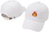 Women's Baseball Cap Fire Pattern Embroidery Casual Style Hat