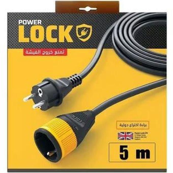 Power Lock 250V Power cord - 5 Meters - Black