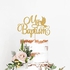 Gold Glitter My Baptism Cake Topper - Baby Shower Cake Topper - First Holy Communion, Bless This Child, God Bless Baptism Decorations
