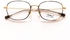 نظارة للجنسين بفريم معدني انيق - عدسات بيضوية مميزة - بني