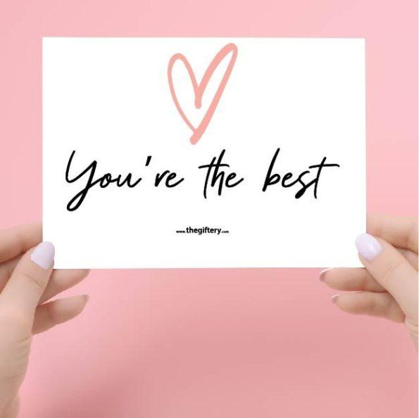 You’re the best Card