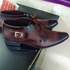 pure leather official slip on men`s shoes