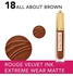 Rouge Velvet Ink Liquid Matte Lipstick 18 Allabout Brown