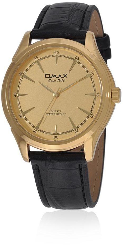 Watch for Men by OMAX, Leather, Analog, OMSC8125QB21