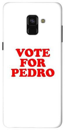 Snap Classic Series Vote For Pedro Printed Case Cover For Samsung Galaxy A8+ (2018) White/Red