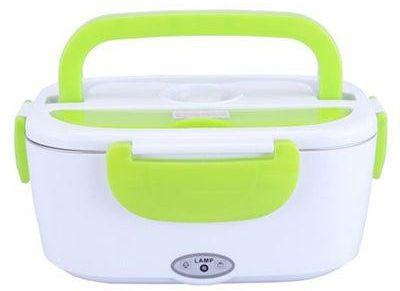 Multi-Functional Electric Heating Lunch Box With Removable Container Green/White