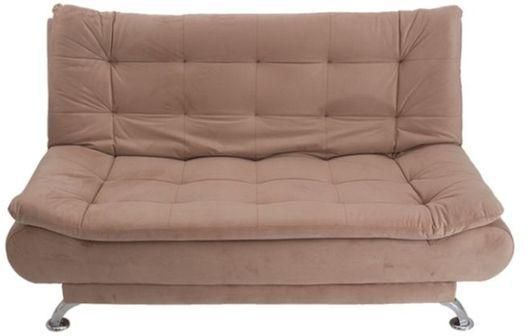 Sedra 3 Seaters Velvet Sofa Bed - 190x120 Cm - Beige