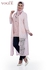 Smoky Egypt Knitted Cotton Cardigan With Lace - Pink