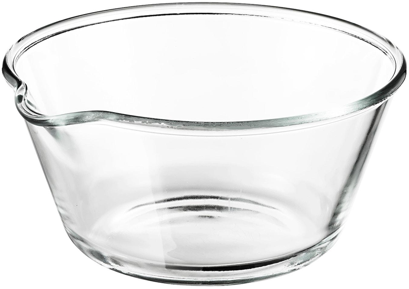 VARDAGEN سلطانية - زجاج شفاف 26 سم