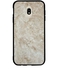 Protective Case Cover For Samsung Galaxy J7 Pro Off White Marble Pattern