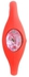 Quartz QZ-RD Sports Silicon Watch - For Women - Red
