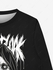 Gothic Skull Wizard Letters Print Pullover Long Sleeves Sweatshirt For Men - 8xl