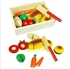 8-9 Piece Childrens Wooden Food Kitchen Pretend Play Fruit And Veg Bread Set Toys