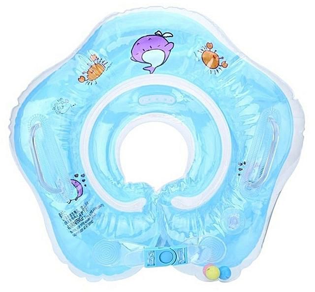 Generic Uj Inflatable Baby Bath, Baby Bathtub Neck Float
