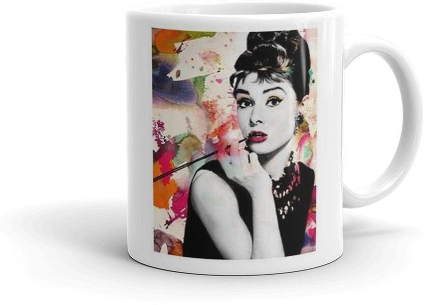 Audrey Hepburn Mug - White