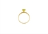 Vera Perla 18K Yellow Gold Genuine Gemstones Interchangeable Solitaire Ring -Size 6 US