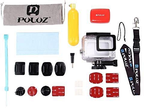Generic PULUZ 23 In 1 Surfing Accessories Combo Kit (Diving Case + Bobber Hand Grip + Floaty Sponge + Surf Board Mount + Neck Strap + Safety Tethers Strap + Storage Bag ) For GoPro HERO5