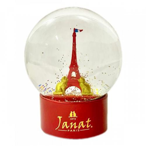 Original Red Eiffel Snow Globe