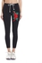 Generic jiuhap store Fashion Women Lady Skinny Embroidery Pants High Waist Casual Pencil Trousers -Black
