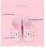 Babywearoutlet Summer Children's Non-slip Sandals And Slippers Hole Shoes Indoor And Outdoor Slippers Cartoon Pattern Cute Sandals (PINK, 25EU)