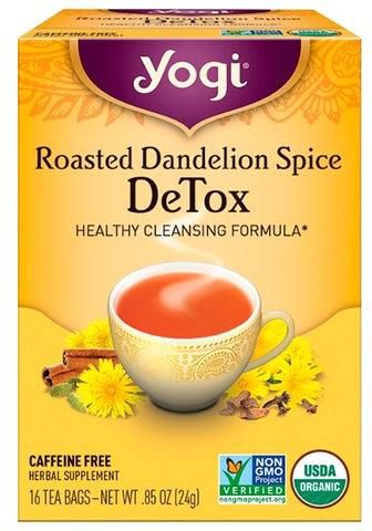 Pack Of 16 Roasted Dandelion Spice Detox Herbal Tea Bags
