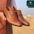 Natural Leather Classic Leazus Shoes - HAVAN