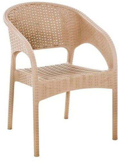 Plastic Rattan Chair, Sturdy Legs And A Strong Back