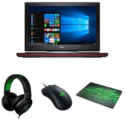 Dell 7567 I7-7700HQ, 16 GB, 1TB 15" Gaming Laptop, Red