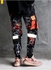 Men's thin casual pants printed street hip hop style